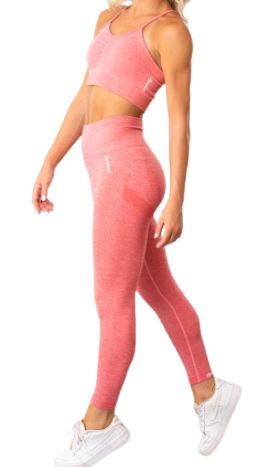 Seamless Sport-BH Träningstopp Rosa Gymshout