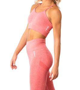 Seamless Sport-BH Träningstopp Rosa Gymshout
