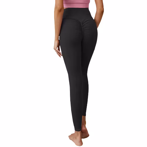 Svarta Seamless Tights Leggings