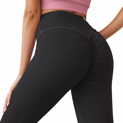 Svarta Seamless Tights Leggings