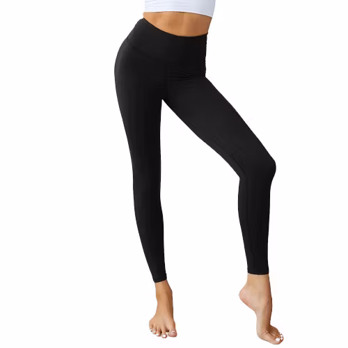 Svarta Seamless Tights Leggings