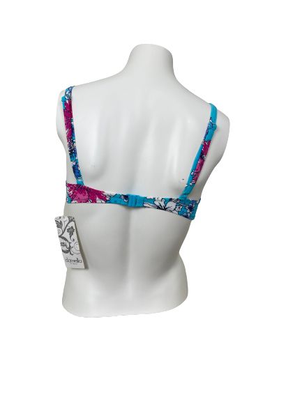 Damella Blå Tropical Blommor Bygel Bikini Bh