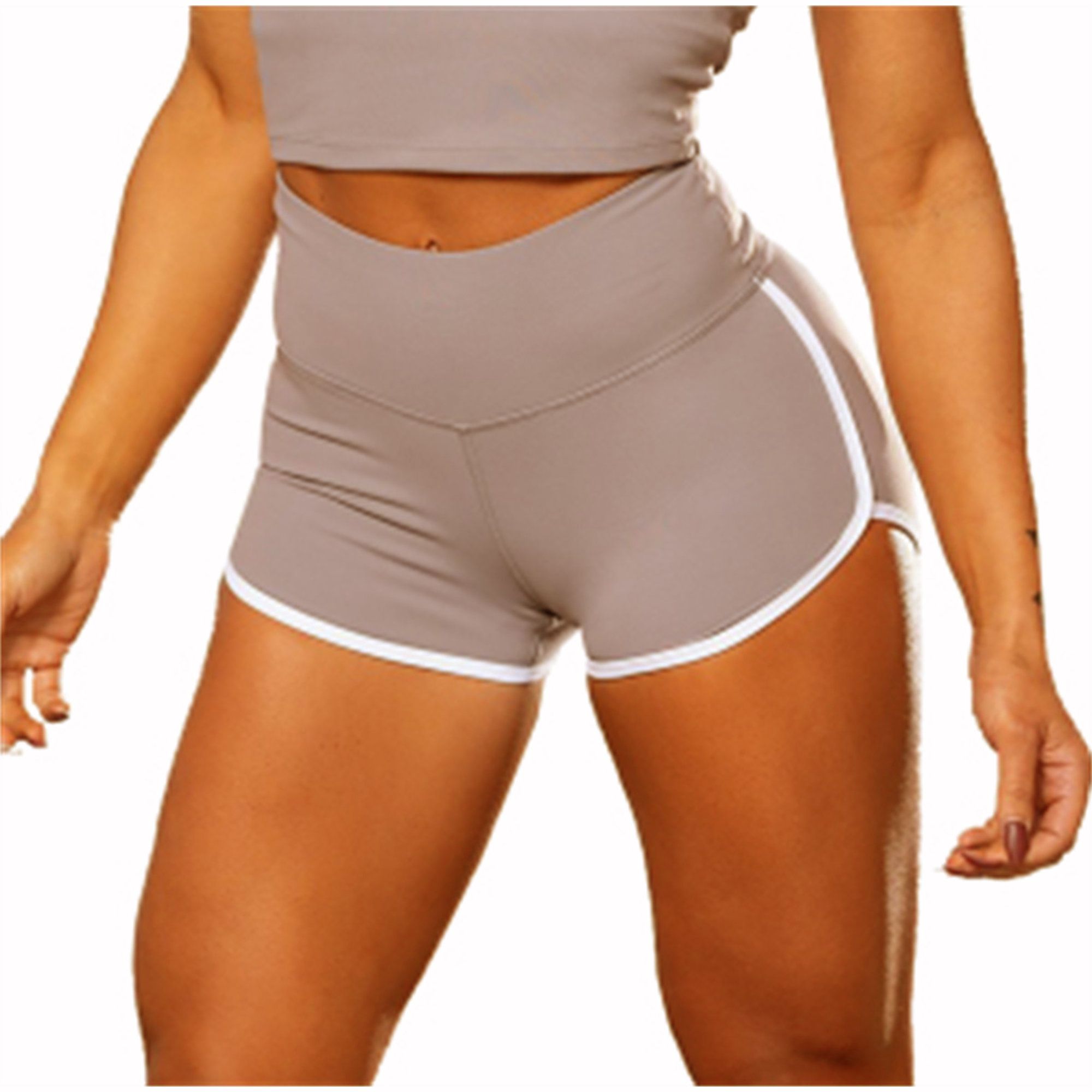 Grå workout & yoga shorts