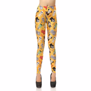 Leggings med Cartoon Figurer