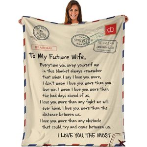 Plush Filt Pläd To My Future Wife