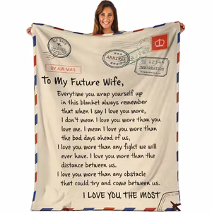 Plush Filt Pläd To My Future Wife