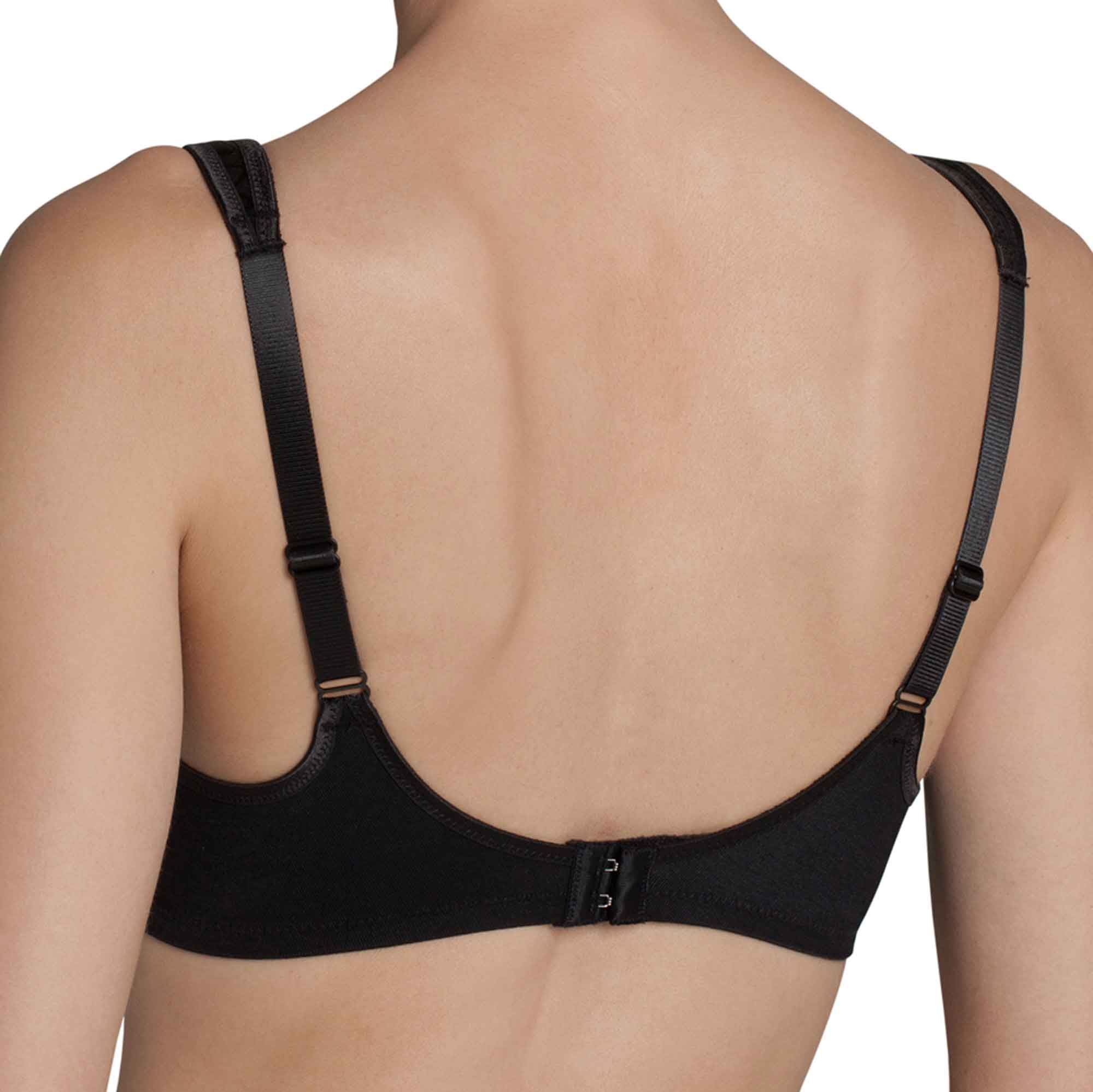 Triumph Elegant Cotton BH Svart 75B