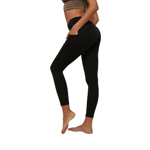Svarta Leggings med 2 Fickor