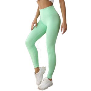 Grön Leggings med hög midja