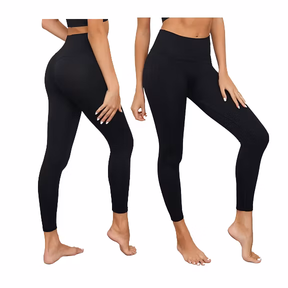 Ribbade Tights Svart