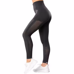 Gymshout Mörkgrå Seamless Tights Leggings Mesh