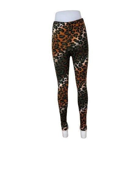 Mjuka Leopard Leggings med bra stretch. Leopard mönstrade leggings.