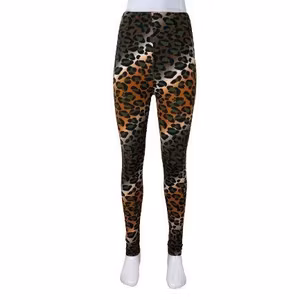 Mjuka Leopard Leggings O/S