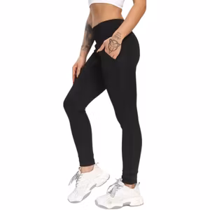 Svarta Leggings med fickor