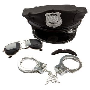 Polis set vuxen Halloween Maskerad