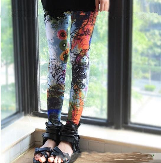 Tattoo Mönstrade Leggings