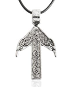 Halsband Wolf Rune Amulet Hänge Norse Vikings Myth