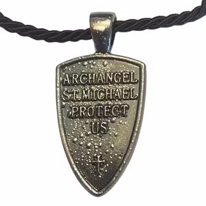 Ärkeängel Sankt Mikael Skydda Mig Sankt Sköld Skydd Amulett Halsband