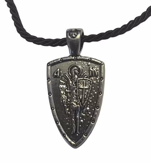 Ärkeängel Sankt Mikael Skydda Mig Sankt Sköld Skydd Amulett Halsband