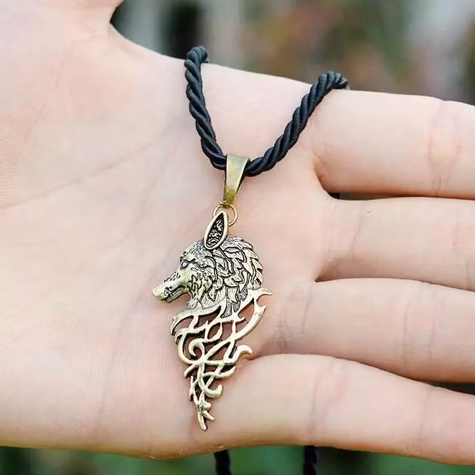 Wolf Viking Kelter Medeltida Halsband