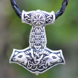 Nordiska vikingar amuletthänge halsband get Thors hammare halsband