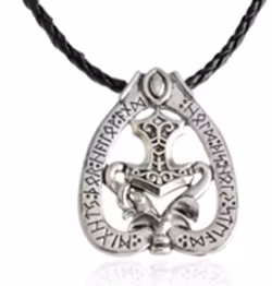 Halsband med drakhammare och Tors Mjölner - Nordiska vikingasmycken
