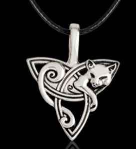 Halsband Keltisk Symbol Räv/Katt Wicca Pagan Mytologi
