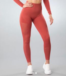 Röda Seamless Tights Mesh Gymshout