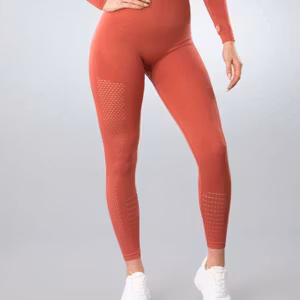 Röda Seamless Tights Mesh Gymshout