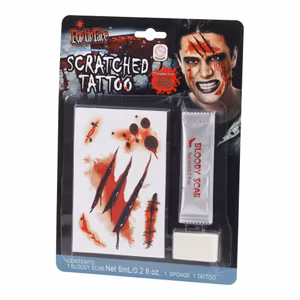 Sårtatueringar och Blod Rivsår Halloween Maskerad