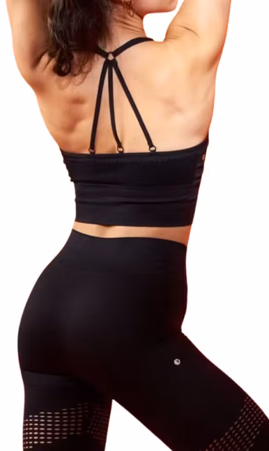 Yogatopp Hollow Out Svart