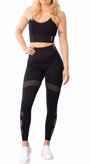 Yogatights och Yogatopp 2-delar Svart
