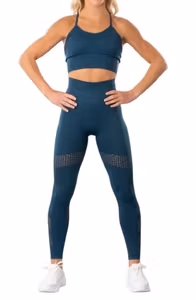 Yogatights och Yogatopp 2-delar Blå