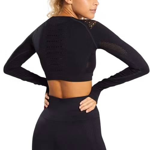 Svarta tights och svart topp 2-delar