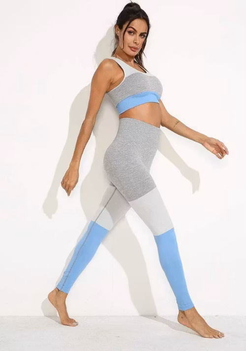 Yogaset Träningsset Tights och Sport topp Sportset 2-delar