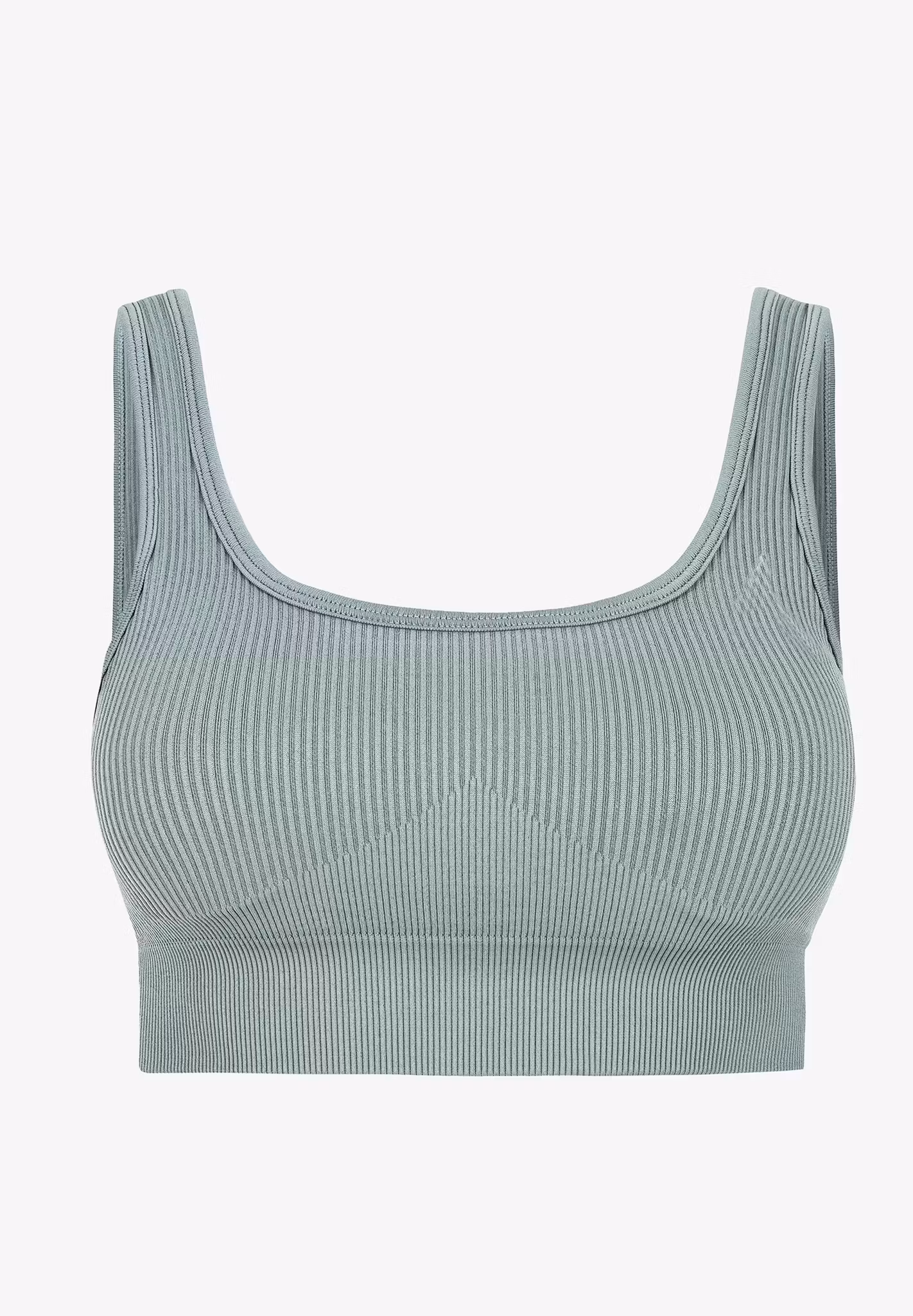 Yogaset Träningsset Ribbade Tights och Sport topp Sportset 2-delar  Grön