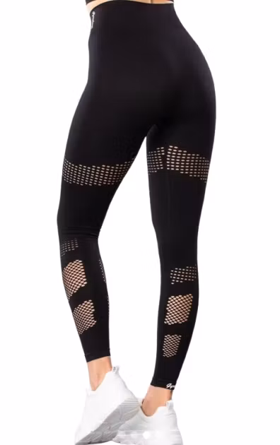 Träningstights Sporttights Yogatights Gymtights Hollow Out Seamless