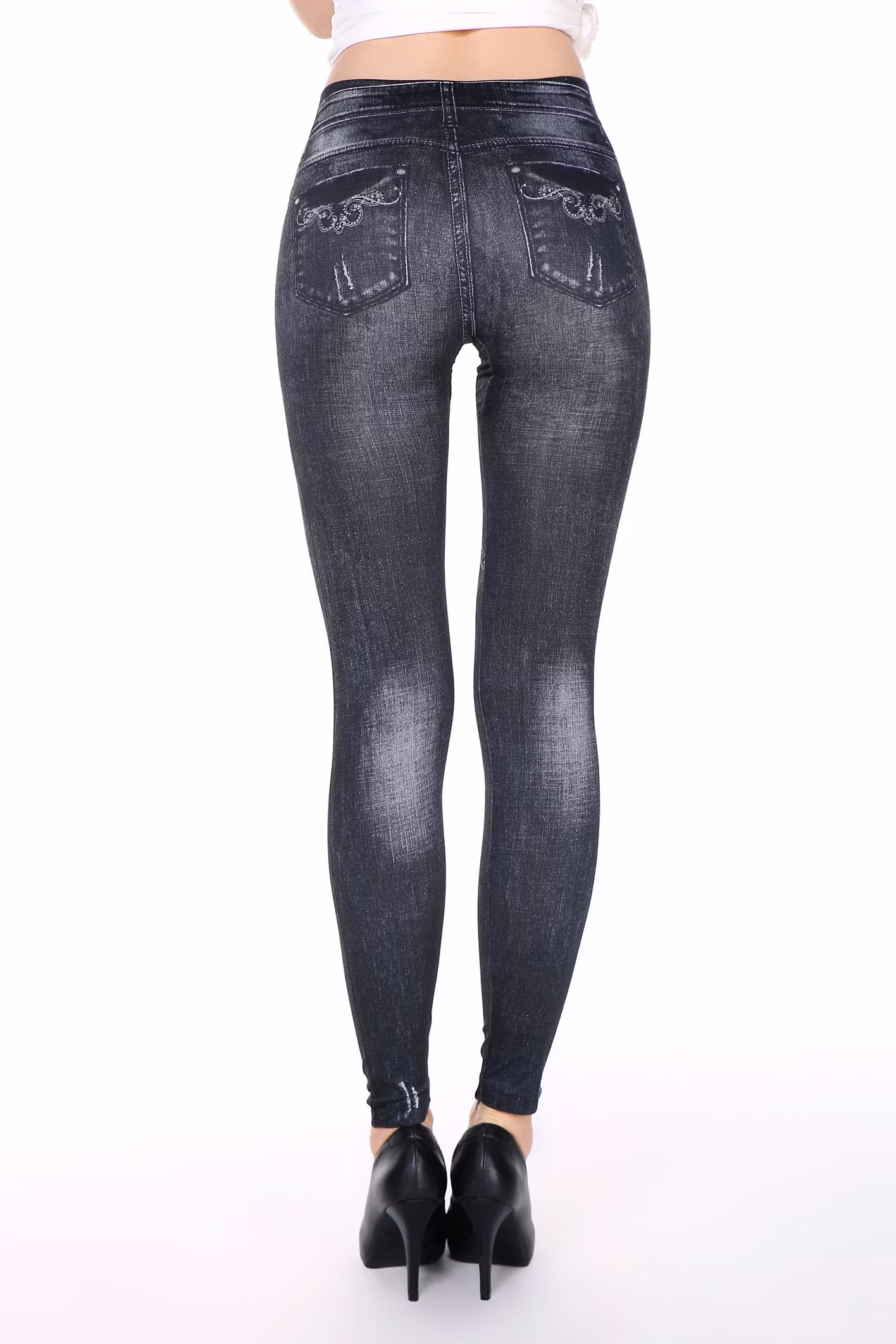 Black Heart Leggings