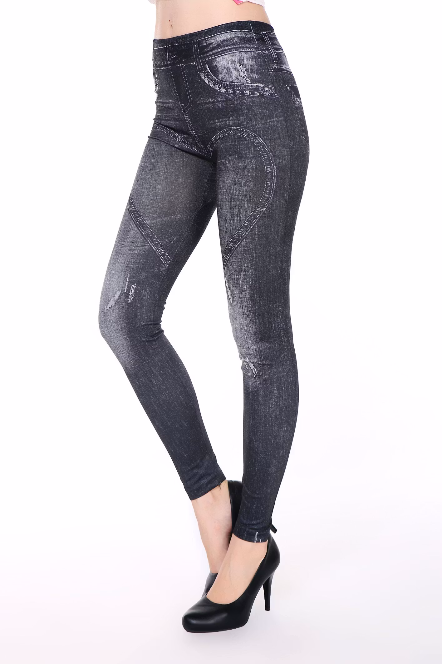 Black Heart Leggings