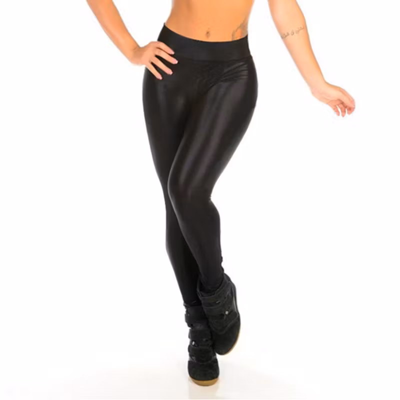 Black Shiny Fashion Leggings