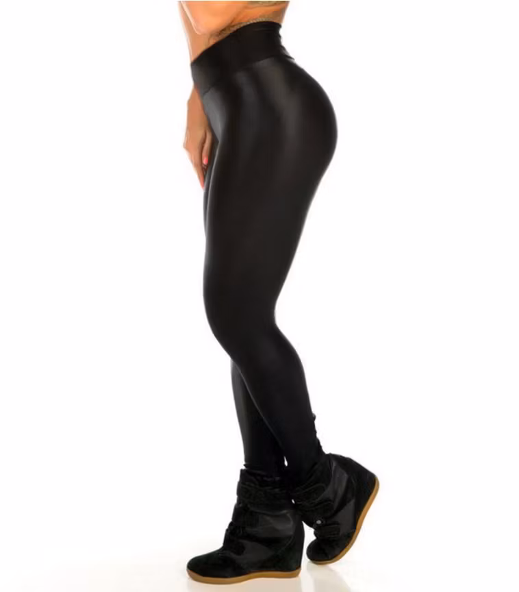 Black Shiny Fashion Leggings