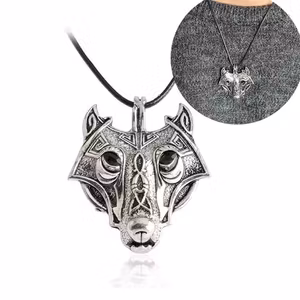 Norse Wolf Vikings Necklace Halsband