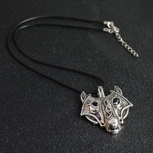 Norse Wolf Vikings Necklace Halsband