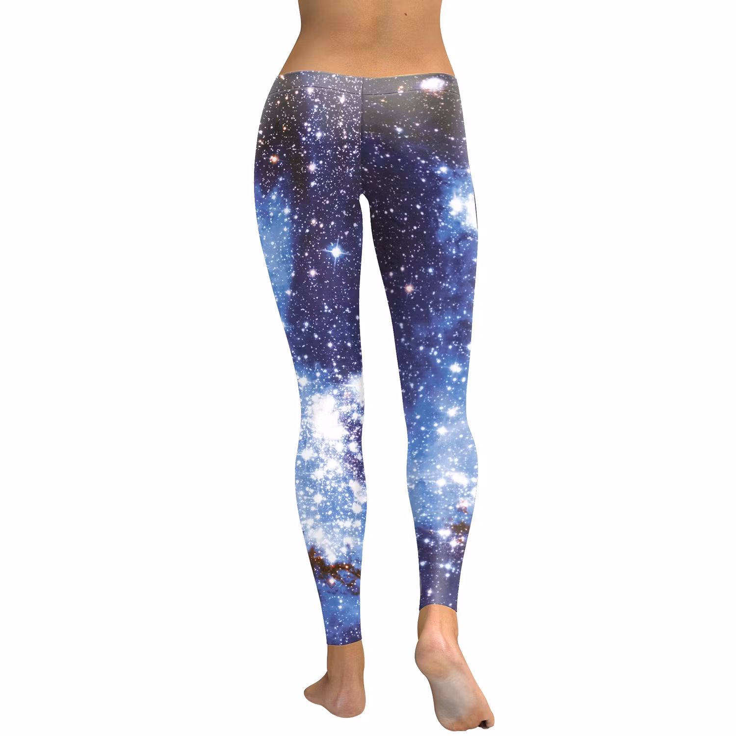 Blå Galaxy Leggings