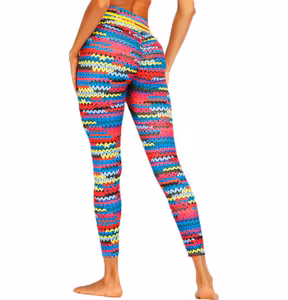 Stick mönstrade yoga leggings