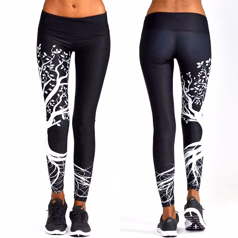 Svarta Leggings med träd