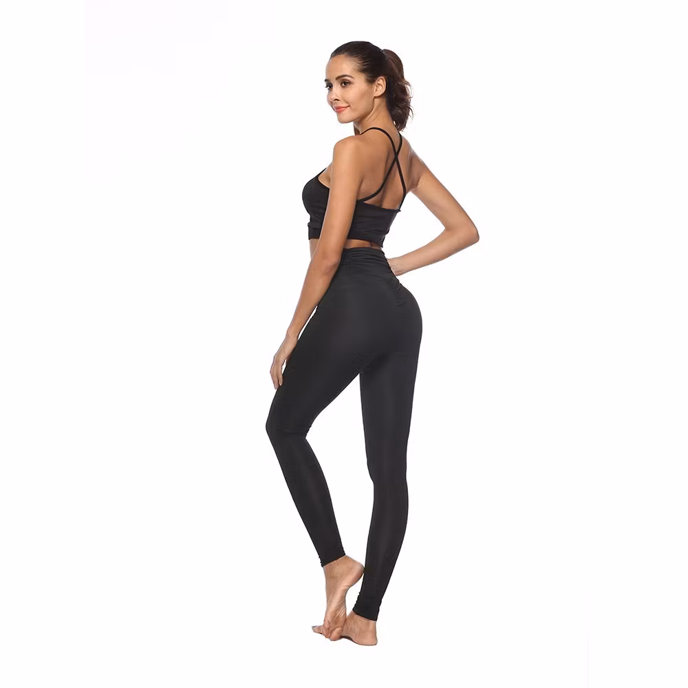Svarta Leggings med hög midja