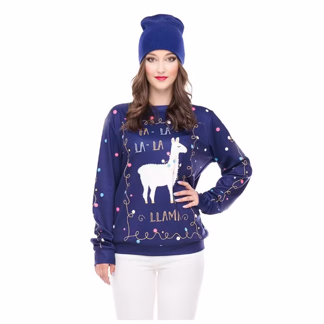 Cartoon Lama Sweatshirt
