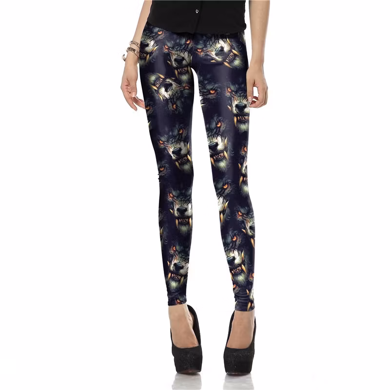Black Wolf Beast Leggings