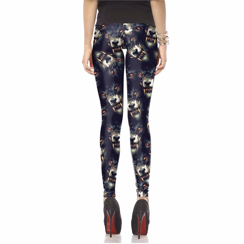 Black Wolf Beast Leggings